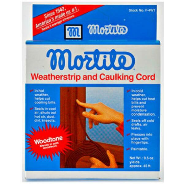 Thermwell Products F4WT Wood tone Mortie Caulking Cord Weather-Strip - 45 ft. 664128